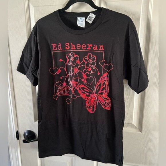 Port & Company Ed Sheeran (unofficial) Graphic T-Shirt Unisex Small New Floral - Picture 8 of 11